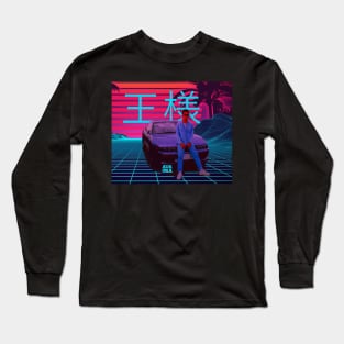 Retro futuristic japonese car Long Sleeve T-Shirt